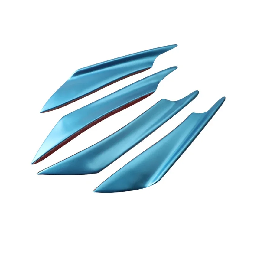 Universal For Mitsubishi Lancer EVO 10 2008-2017 Front Bumper Splitter Fin Canard Diffuser Valence Spoiler Lip Car Accessories