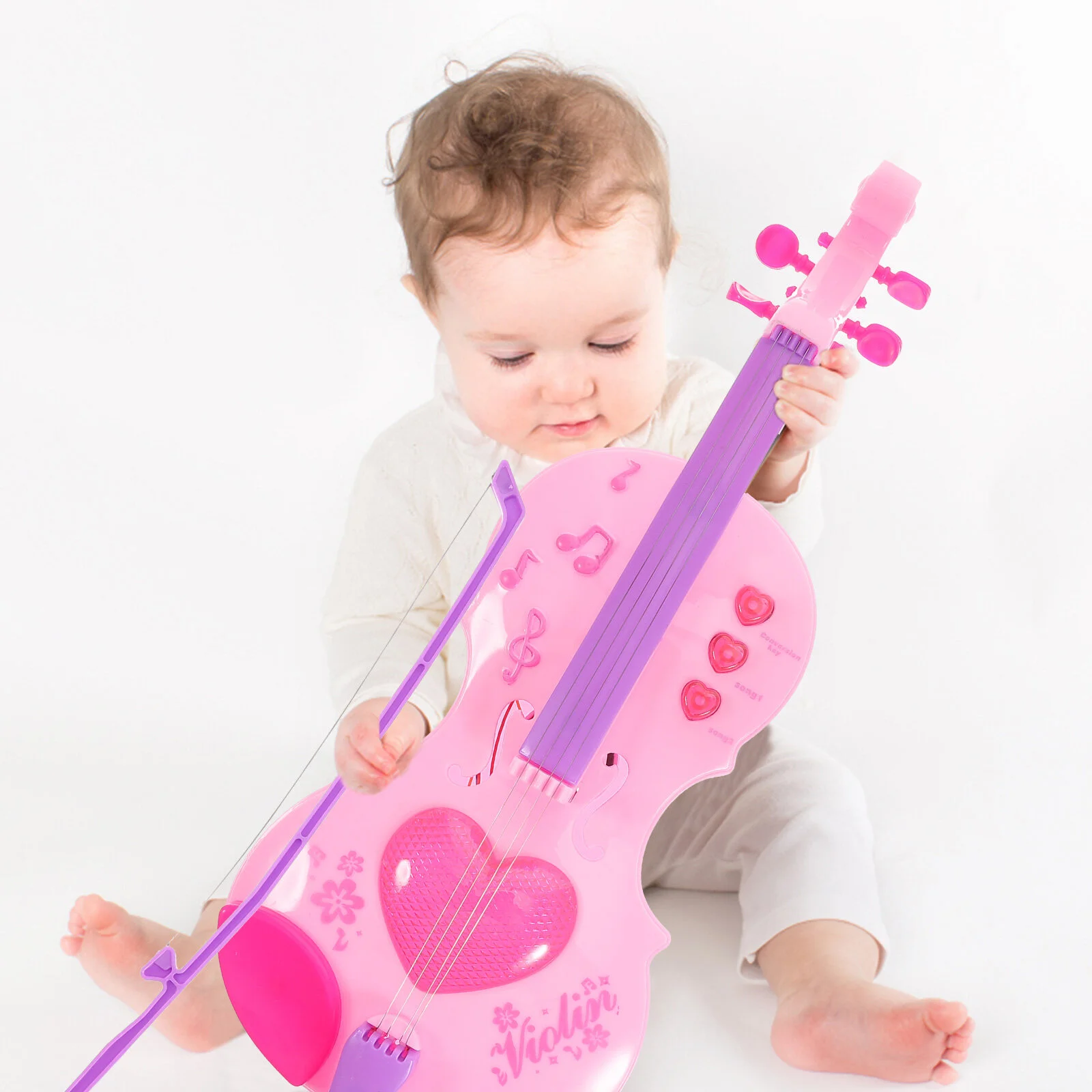 Pull The String Guitars For Kids Kids Plaything Educational Children Instrument Miniature Plastic Music Toy Violin