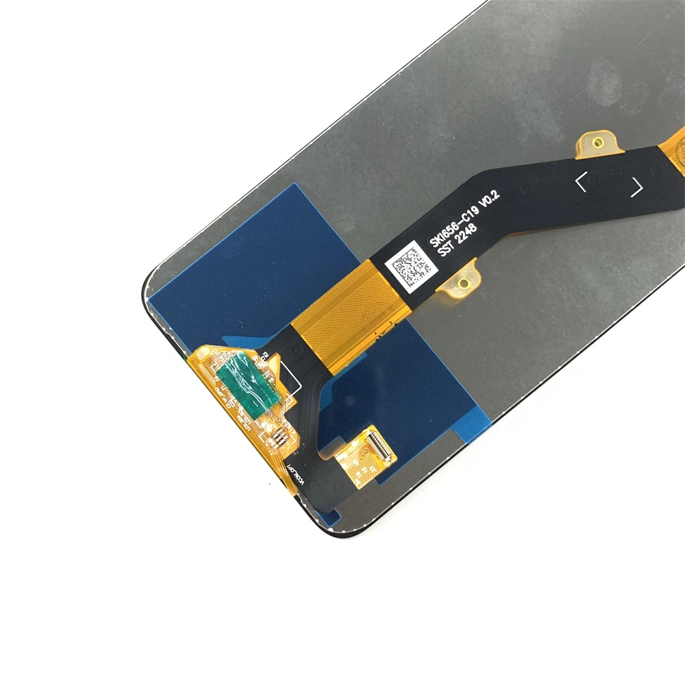 Original For Tecno POP 7 POP7 LCD BF6 Display Touch Screen Glass Panel Assembly