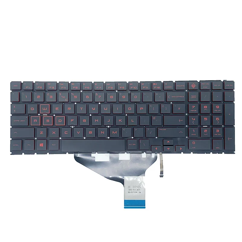 RU/LA/UK New Laptop Keyboard With Red Backlit For HP OMEN 15-DC 15-DH TPN-Q211 C143 15 DC DC0003la DC005TX DC0004TX