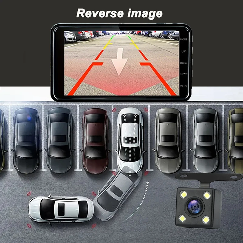 Dash Cam for Cars 1080P 3Inch Touch Screen Car DVR Video Recorder Rear View Camera for Vehicle 24H Parking Monitor Black Box