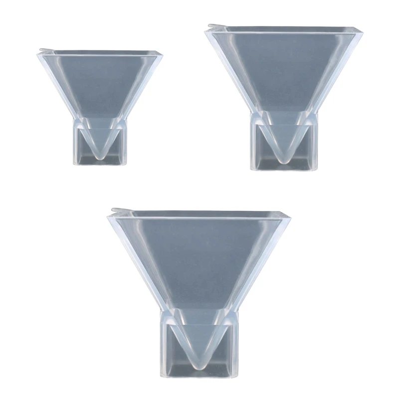 3D Pyramid Shape Epoxy Glue Silicone Mold Table Soft Ceramic Plaster Ornament Resin Casting Jewelry Tool Diy Crafts Dropship