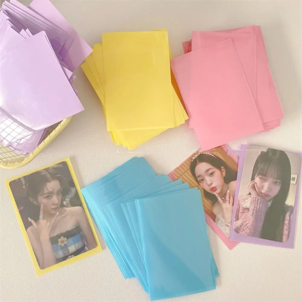 aro Color 10pcs/pack Kpop Toploader Card Bag Photocard Sleeves Idol Photo Cards Protective Storage Bag 4d430 5 bd74d