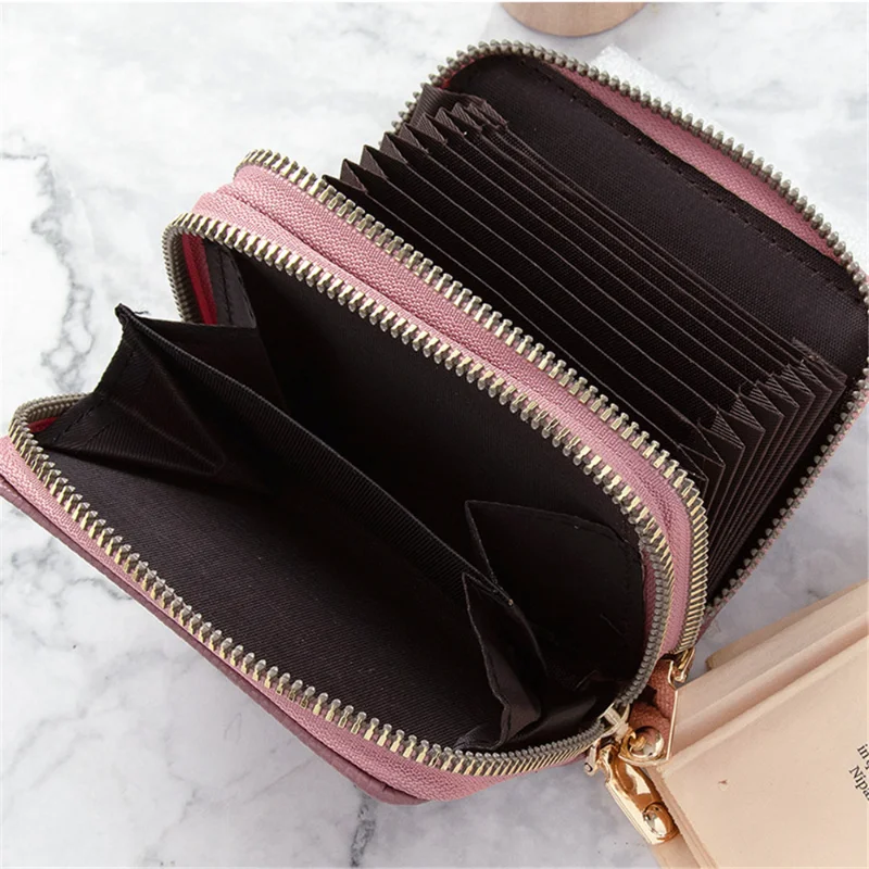 New Women Wallet Woman Zipper Wallet Coin Purse Pouch Ladies Short Wallet Large Capacity Card Holder Bag Accessories