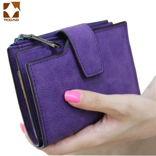 Short Wallet Women's Leather Genuine Small Zip Women's Purse Small Coin Sac Femme 2023 Luxury Brand Porte Feuille Ladies Wallet