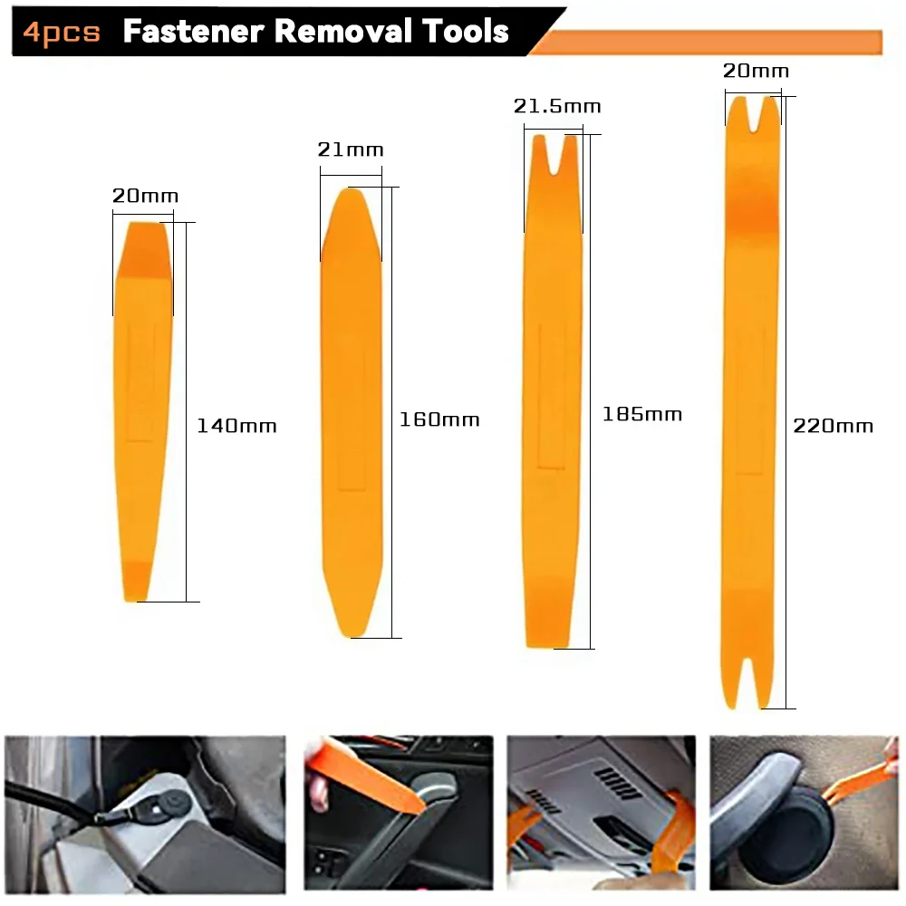 Auto Door Clip Panel Trim Removal Tools Kit Car Plastic Dismantlers Car Interior Disassembly Kit Automotive Tool Pry Set
