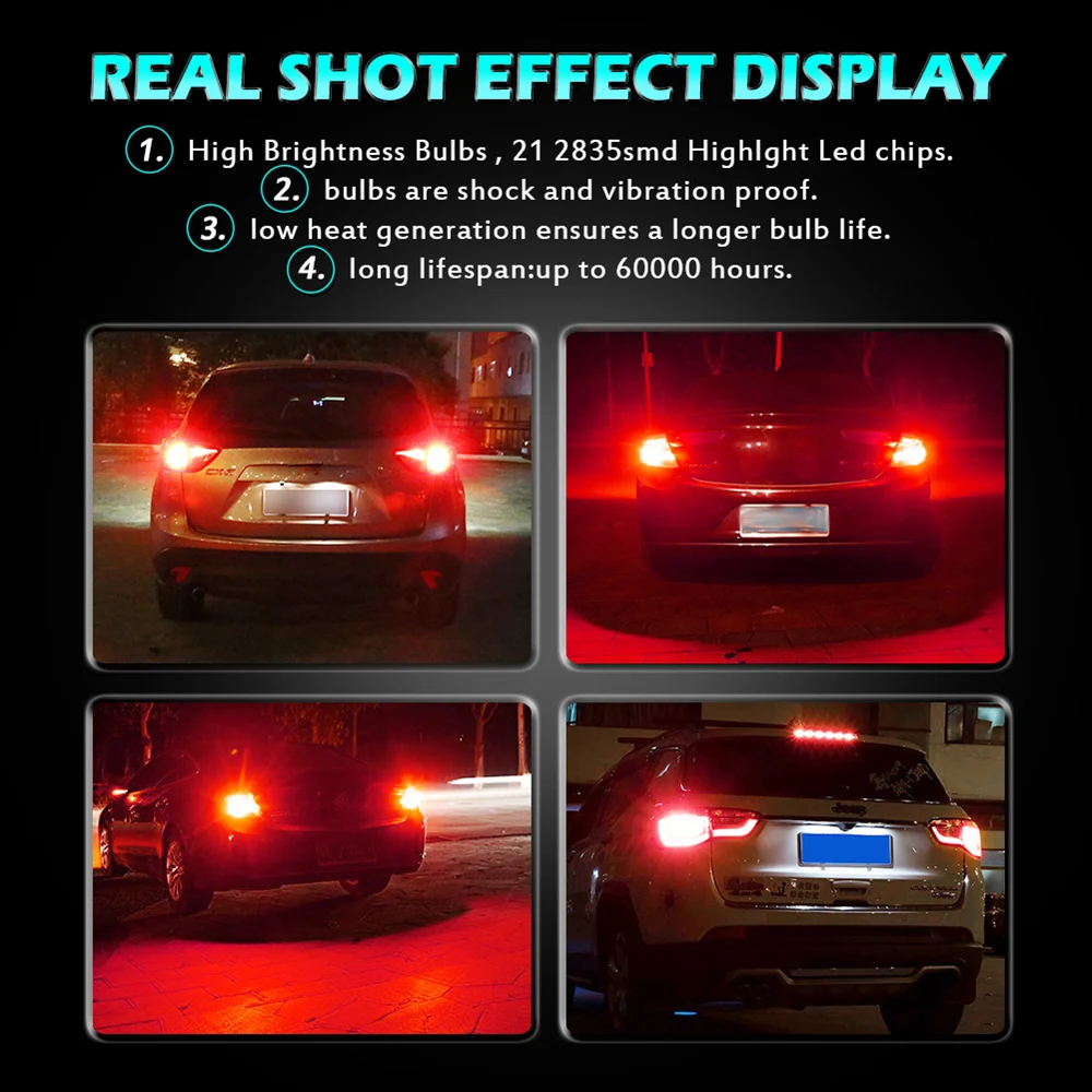 2pcs T25 Base Led Lamps For Cars Brake Stop Lights Amber White Red 3057A 3155 3157 3157A 3157NA 3357 3357A 3454NA 3457