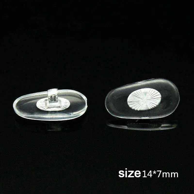10 PCS Silicone Aviator Glasses Eyeglass Sunglasses Nose Pads 15*7mm