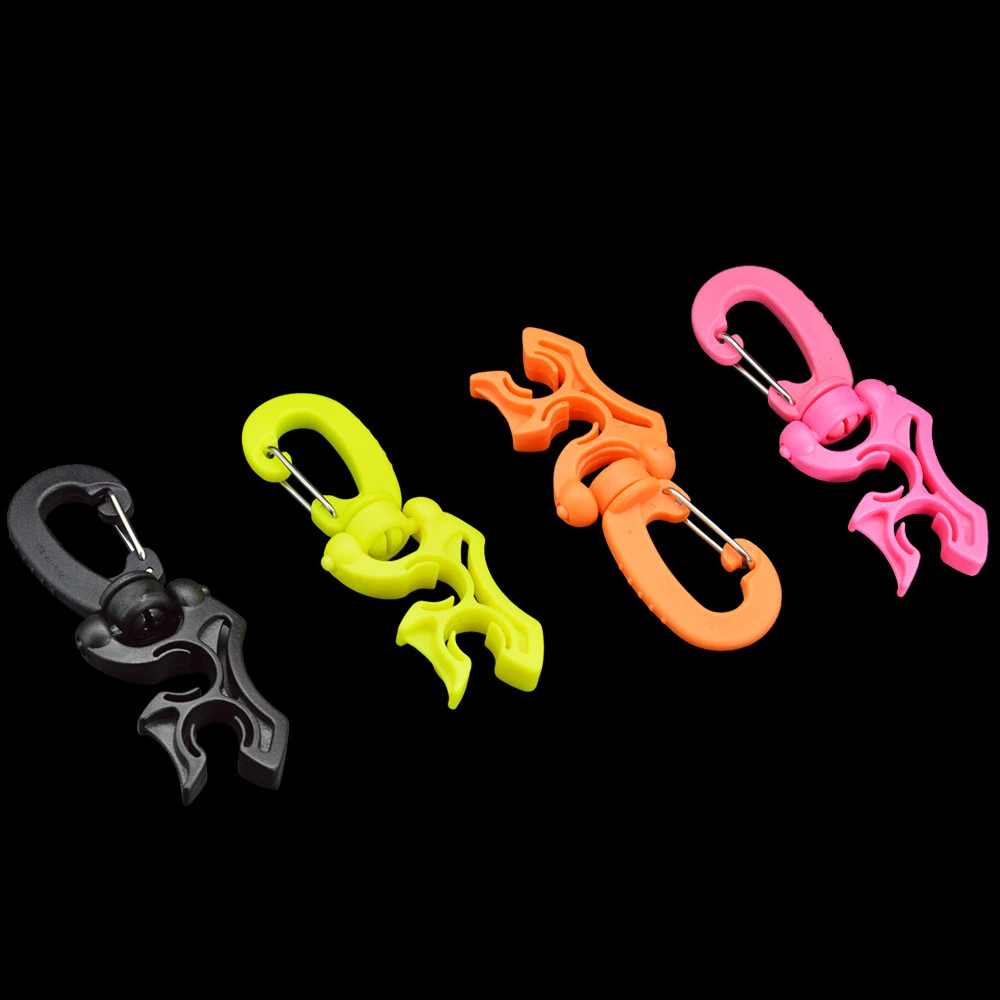 2 Packs Diving Double BCD Regulator Hose Holder with Clip Suit for Low/High Pressure Hoses Regulators Gauges Accessory