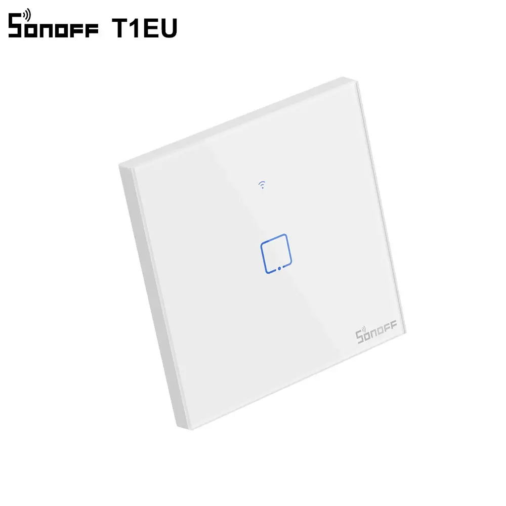 Itead SONOFF TX T1 EU WiFi Light Switch APP/Voice/433Mhz RF Remote Controller Smart Home Switches Glasss Panel Works With Alexa