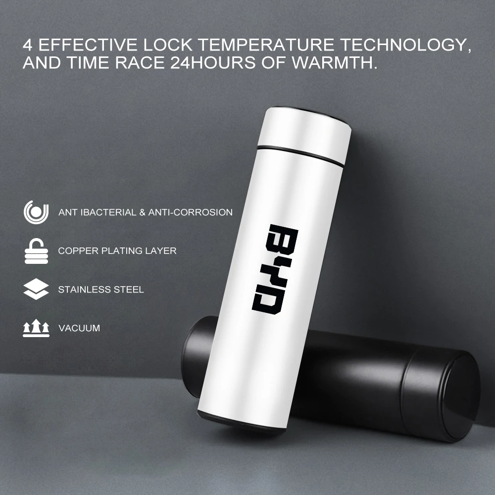 Intelligent Digital Thermos Bottle For BYD F3 E6 Yuan Plus Atto F0 G3 I3 Ea1 Song Max Tang Dmi F3 2din 2014 G6 Car Accessories