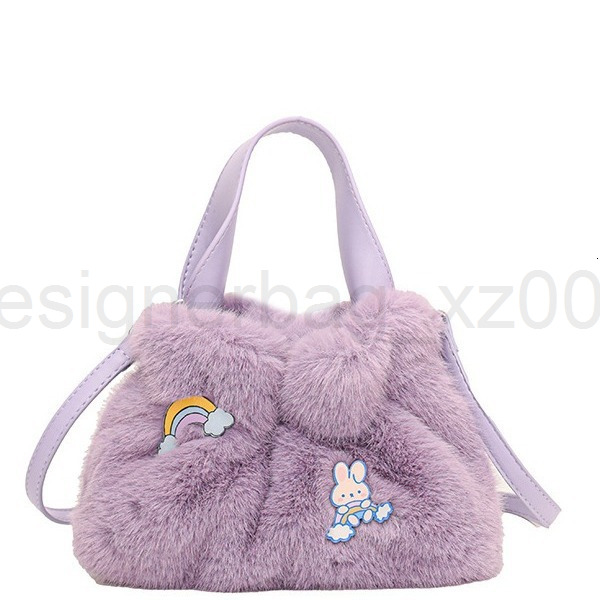 Fashion Classic Bag Designer 10a Top Woman Handbagevening Bags New Plush Womens High Grade Folded Handbag College Style Small Fresh Sweet Single Shoul