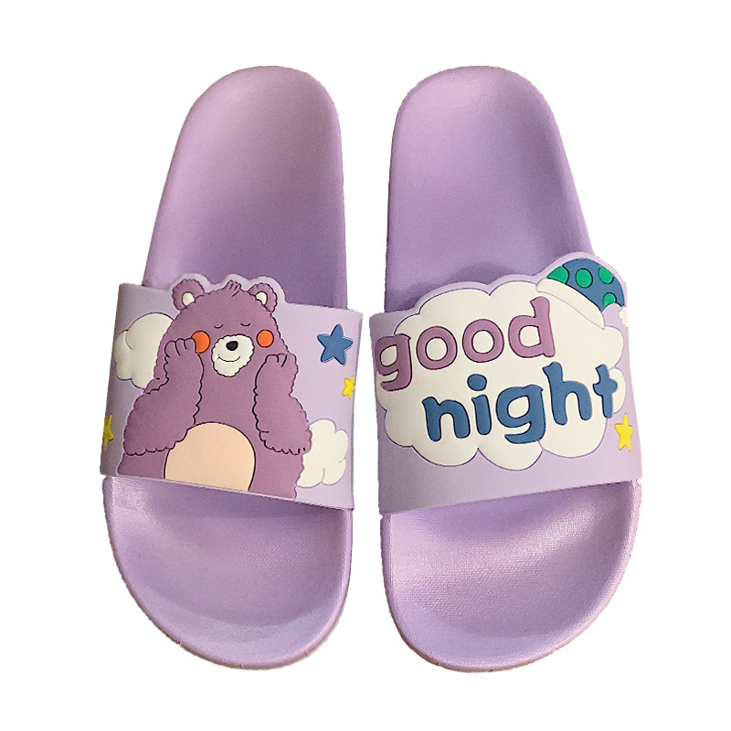 2024 New Slipper Ladies Summer Shoes personality cute cartoon flat slippers indoor street sandals girls beach shower slide