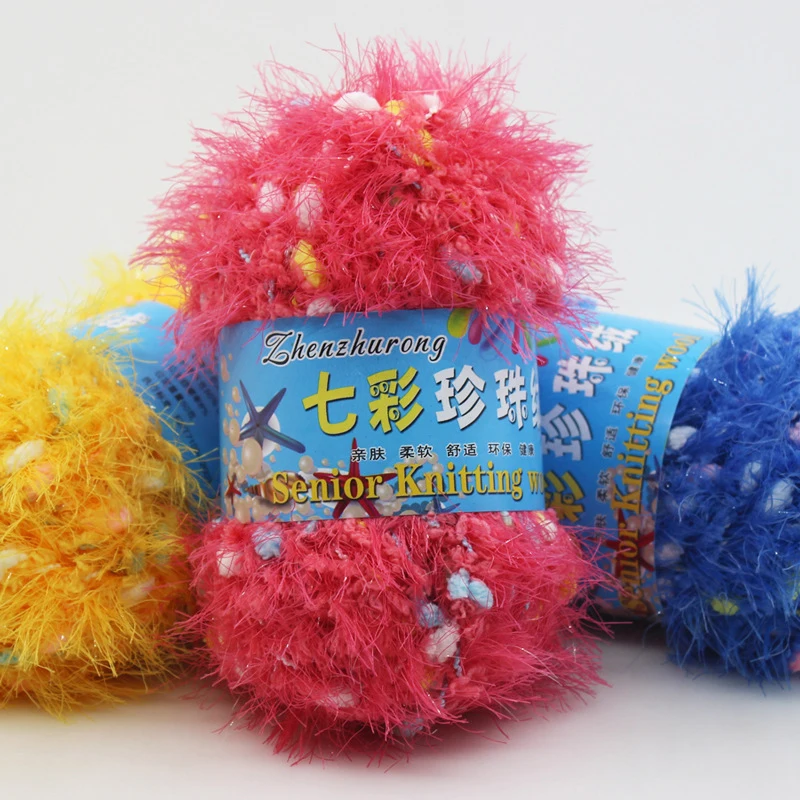 50G/ball Long Plush Crochet Yarn Soft Baby Chunky Mink Thick Hand Knitting Thread Velvet Milk Yarn For Sweater Blanket Hat