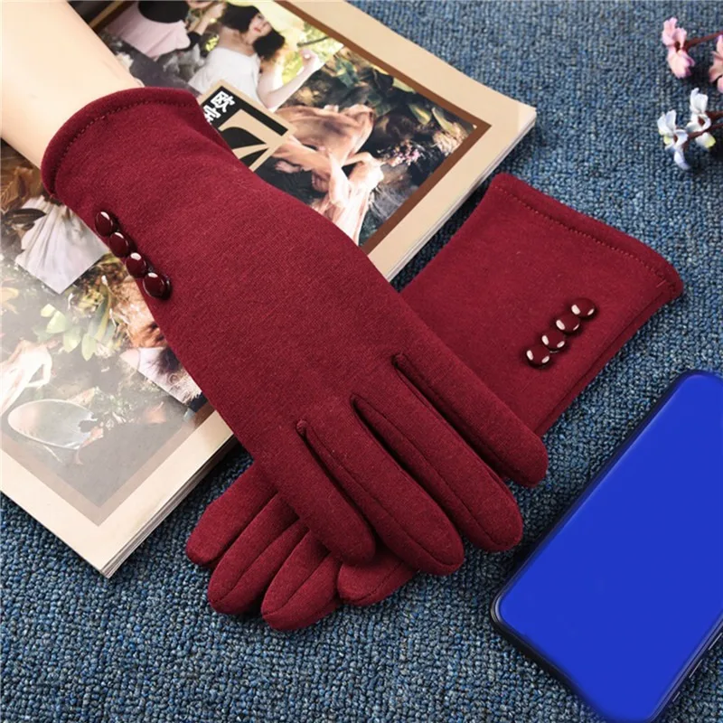 Women Touch Screen Winter Gloves Autumn Warm Gloves Wrist Mittens Driving Ski Windproof Glove