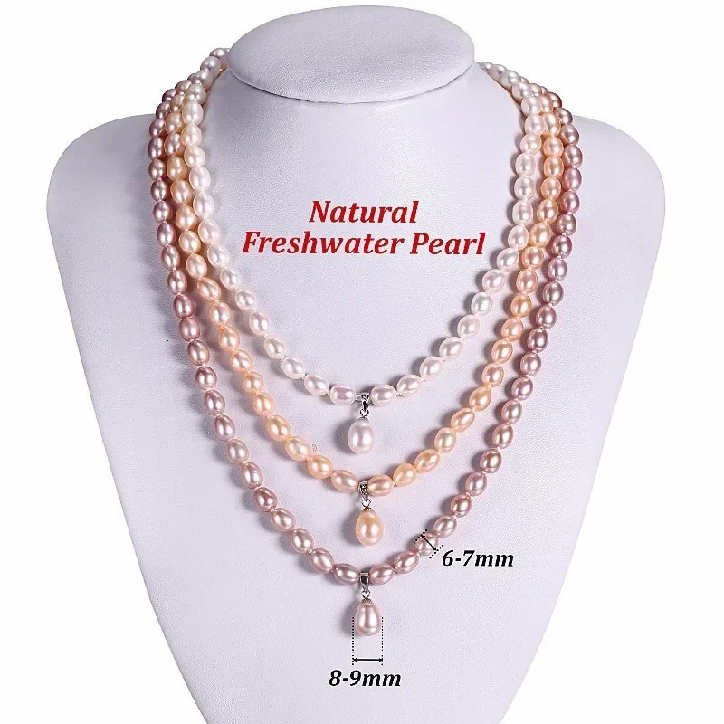 Hengsheng A Natural Freshwater Pearl Jewelry Set Fashion/Elegant Necklace Bracelet Earrings Suitable for Women to Attend Parties/Weddings/Gifts 241031