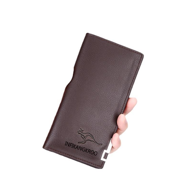 Yingfei Kangaroo Straight Long with Imprintable Handheld Men's Wallet