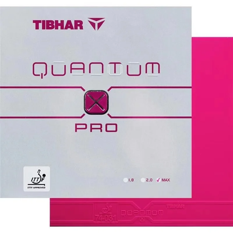 TIBHAR Table Tennis Rubber PingPong Original QUANTUM X PRO 74-031 Pimples In Unsticky Colorfu Blue Pink Violet