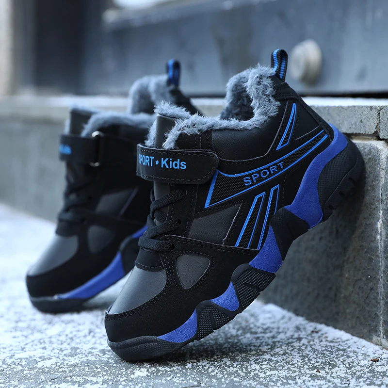 Winter Children Sneakers Warm Lightweight Kids Sports Shoes Outdoor Anti-Slip Running Shoes Casual Boys Girls Tennis Fashion