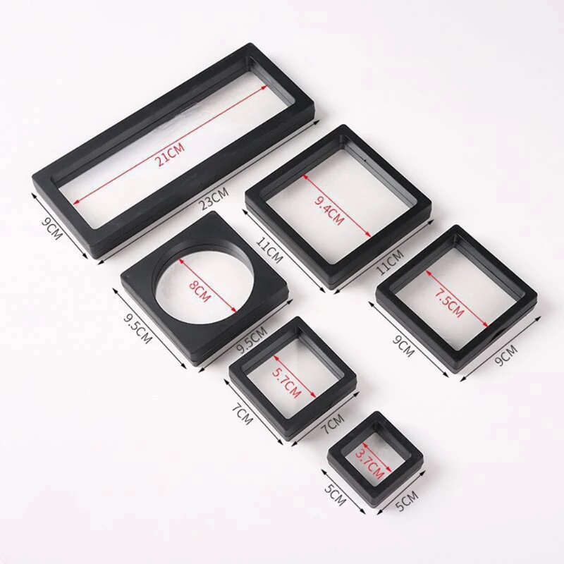 Challenge Coin Display Stand 3D Floating Transparent Phone Case Jewelry Specimen Military Medal Stand Frame Wholesale