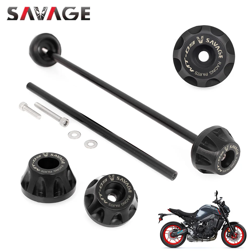 Rear Front Axle Fork Crash Slider For YAMAHA MT-09 SP MT09 Tracer 900/9/GT FZ-09 FJ-09 Motorcycle Wheel Hub Protector Pads