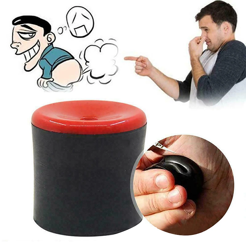 Fart Toy Funny Rubber Fart Machine Novel Rubber Machine Toy Squeeze Fart Machine Create Realistic Farting Sounds (Red+Black)