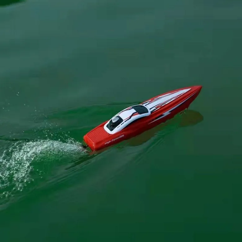 Rc Boat Remote Control Radio Control Boat 2.4G Double Motor High-Speed Speedboat Children's Race Boat Water Competitive Toys Kid