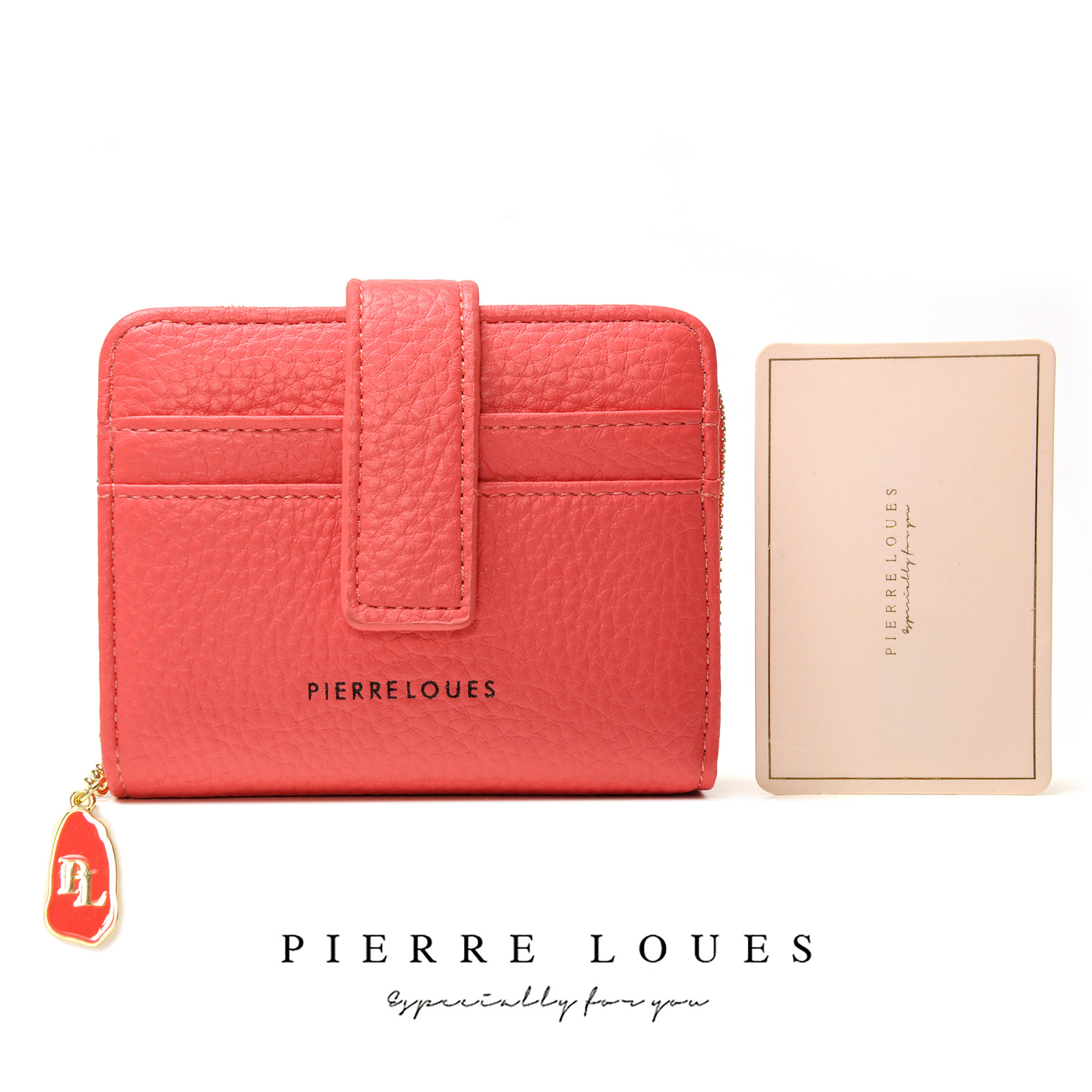 2025 new Korean version short women's coin purse with high-end feel, leather small bag, multi card zipper, ins wallet