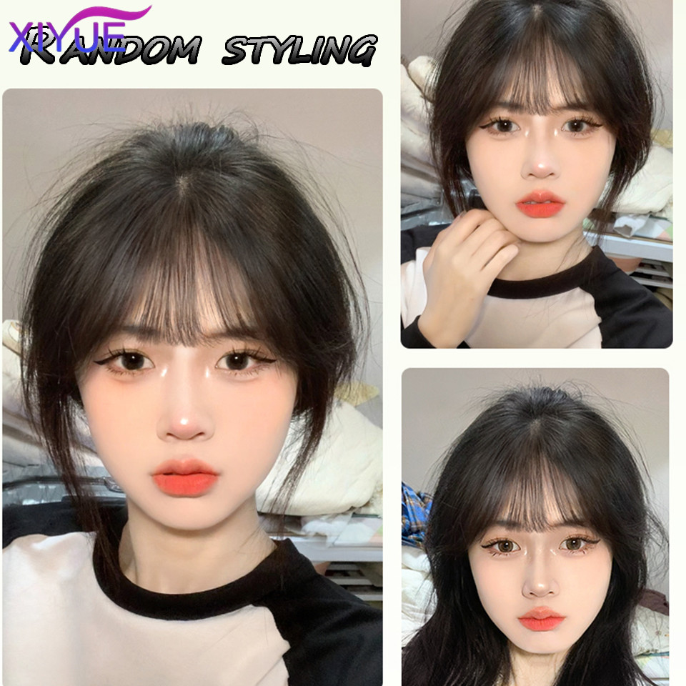 XIYUE Fake bangs 3D French bangs wig Women's natural forehead whitening hair enhancement head curtain eight character air bangs