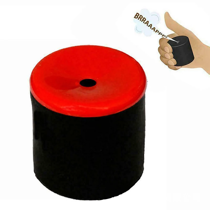 Fart Toy Funny Rubber Fart Machine Novel Rubber Machine Toy Squeeze Fart Machine Create Realistic Farting Sounds (Red+Black)