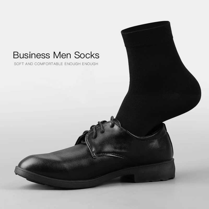 5 Pairs Pure Color High Quality Women and Men Cotton Soft Breathable Antibacterial Black Business Men LX241102
