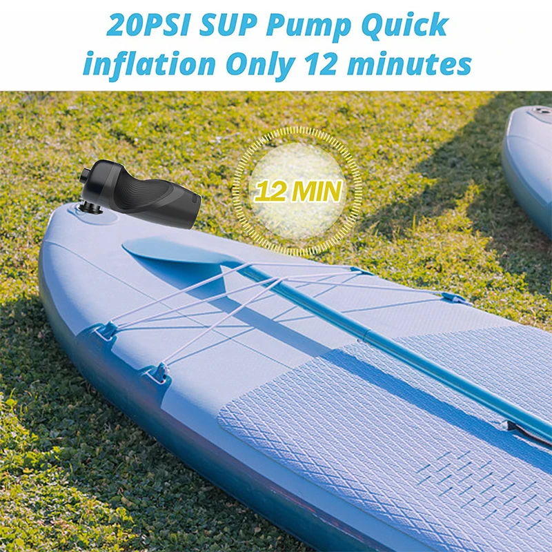 20PSI Protable Air Pump Electric Outdoor Deflatable Air Inflator For Inflatable Surfboard Paddle Stand Up Paddle Board Boat