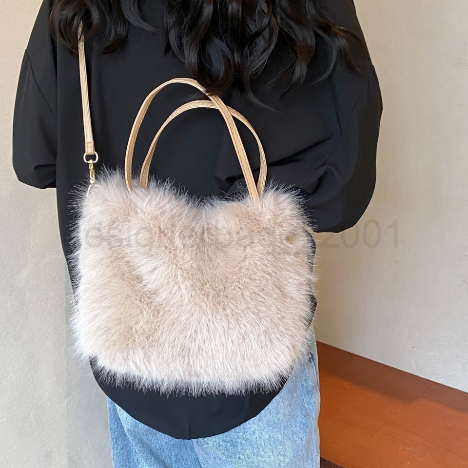 Bag Classic Designer Fashion 10a Top Woman Handbagevening Bags This Years Popular New Plush Handbag Winter Versatile Korean Version Single Shoulder Cr