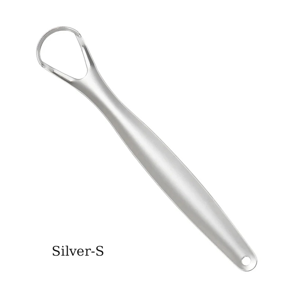 Stainless Steel Tongue Scraper Cleaner Fresh Breath Cleaning Coated Tongue Toothbrush Oral Care Tools Tongue Coating Cleaners Brush S010 - view 9