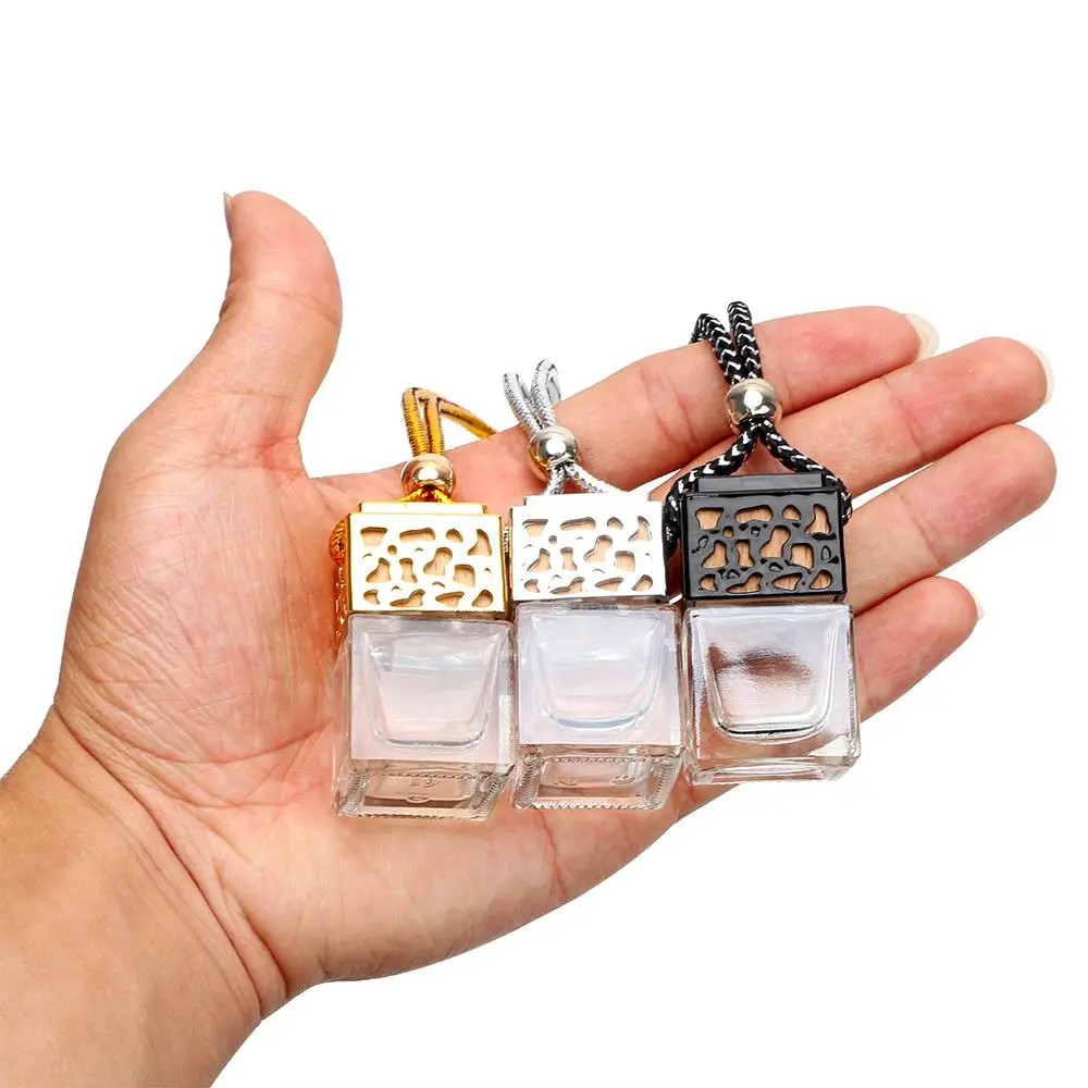 Household Hanging Home Decor Essential Oils Car Perfume Empty Bottle Air Freshener Pendant Auto Ornament
