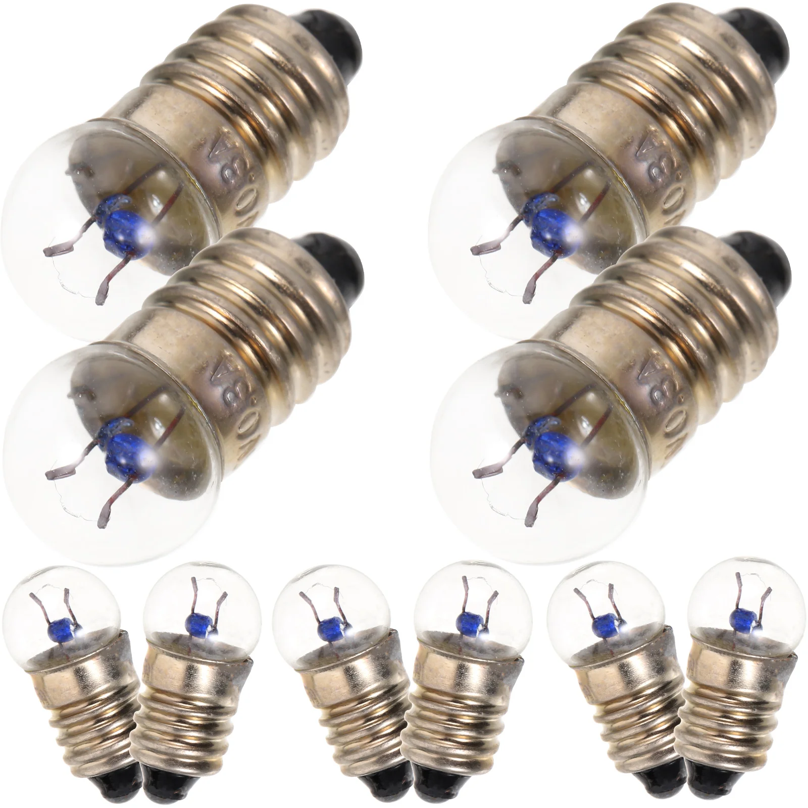 Light Bulb Bulbs E10 Flashlight Mini Miniature Led Experiment Electric 2.5V Replacement Student 0.3A Bead Screw Physics Lamp