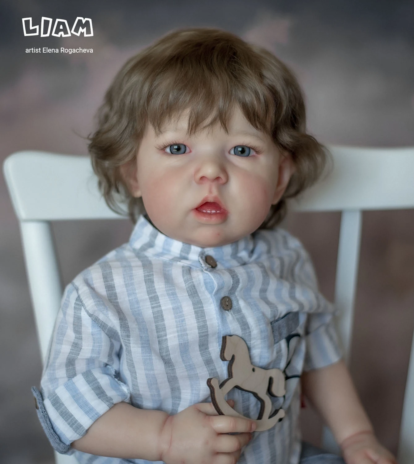 Reborn Baby Liam 30Inches DIY Big Blank Kit Christmas Gift Toy Artist Unpainted Bebe for Children Realistic Lifelike Doll