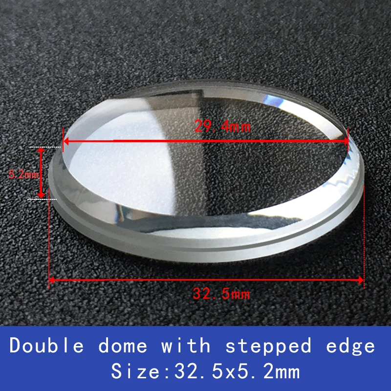 Vintage And Modern Tuna Watch Crystal 32.5mm Double Domed Mineral Glass For 7549-7010 6159-7001 SBBN015 SBBN031 SBBN039