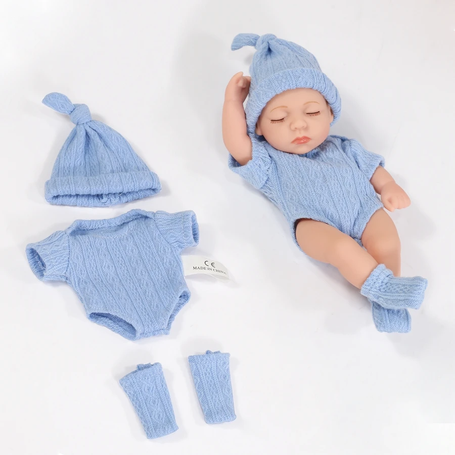 Mini Soft and Full Body Silicone Reborn Doll 20CM Baby Doll Girl Reborn Baby Toys Doll Waterproof Vinyl Newborn Doll Toys