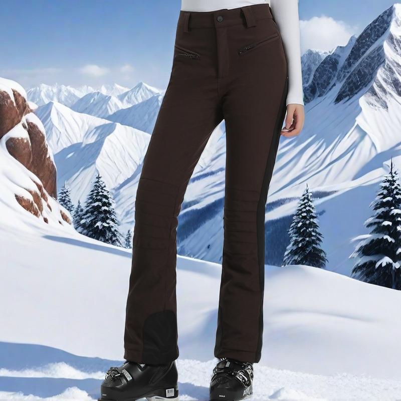 High Elasticity Female Ski Pants Outdoor Windproof Warm Snow Trousers Winter New Alpine Sport Clothes Slim Women Skiing Overalls
