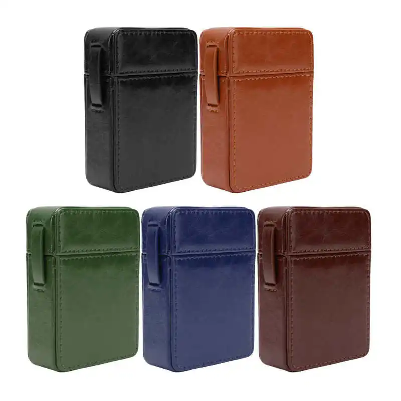 Cigarette Cigarette Case PU Leather Cigarette Case One Piece Design Capacity for Gifts