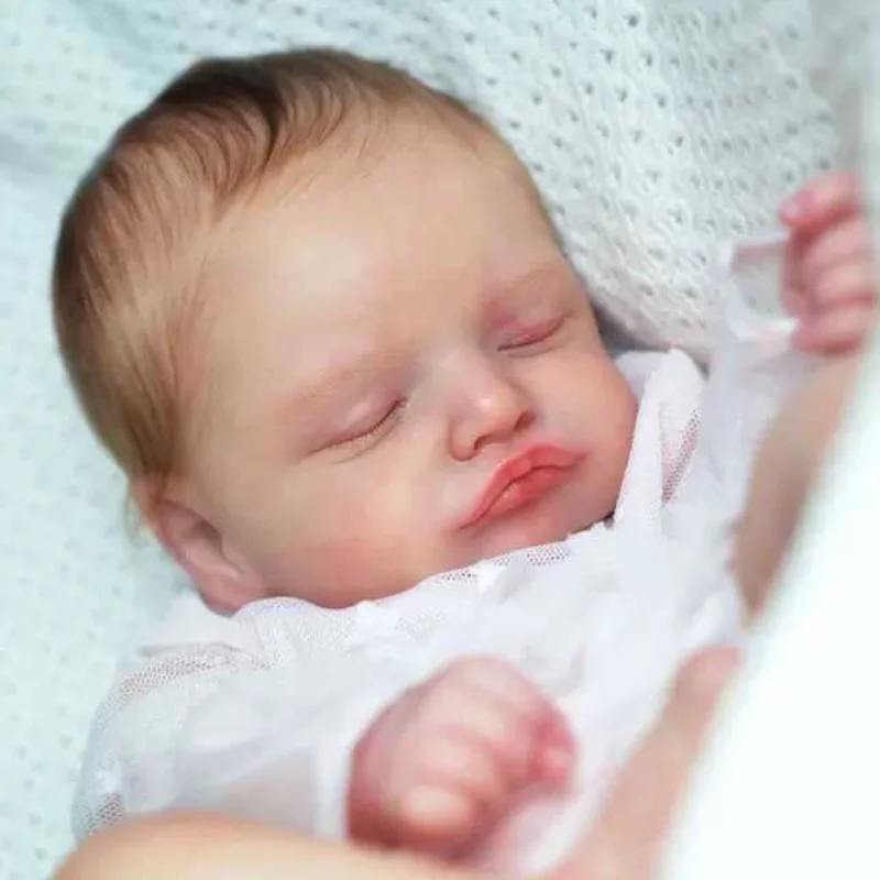 19Inch Already Painted Reborn Doll Kit Rosalie With Eyelashes 3D Skin High Quality Handmade 2025 new DIY Doll Parts