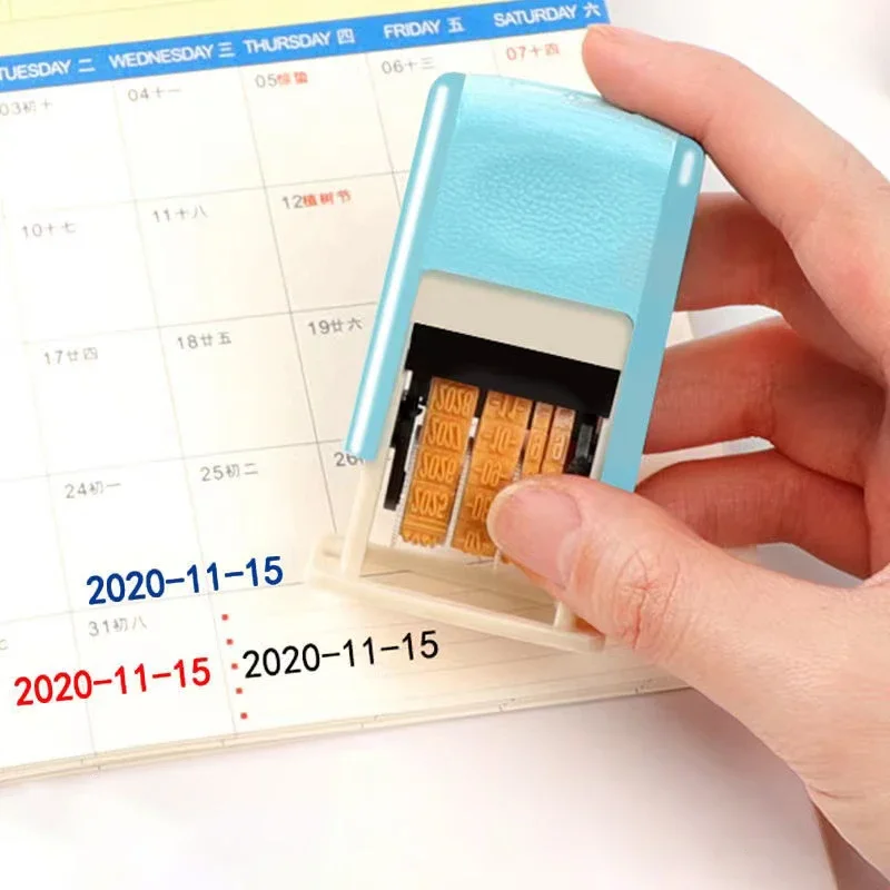 new DIY Hand Account Date Stamps Reusable Practical 2025 ABS Adjustable Universal Office Supplies