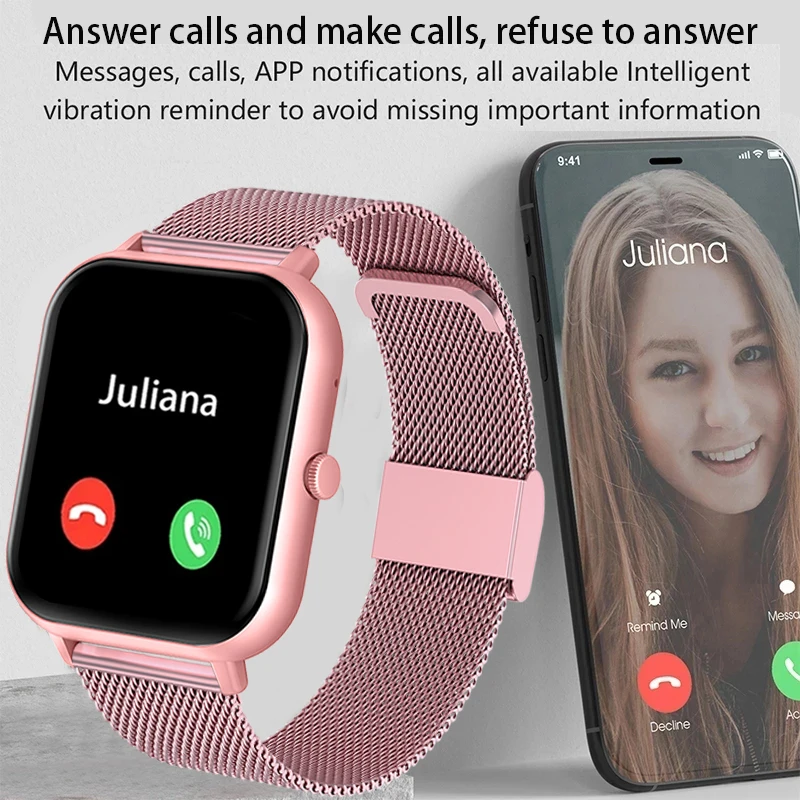 For Xiaomi Huawei IOS 1.83 Inch Bluetooth Call Smartwatch Men Support 120 Sport 2023 New Women Rotary Keys Smart Watch +Box