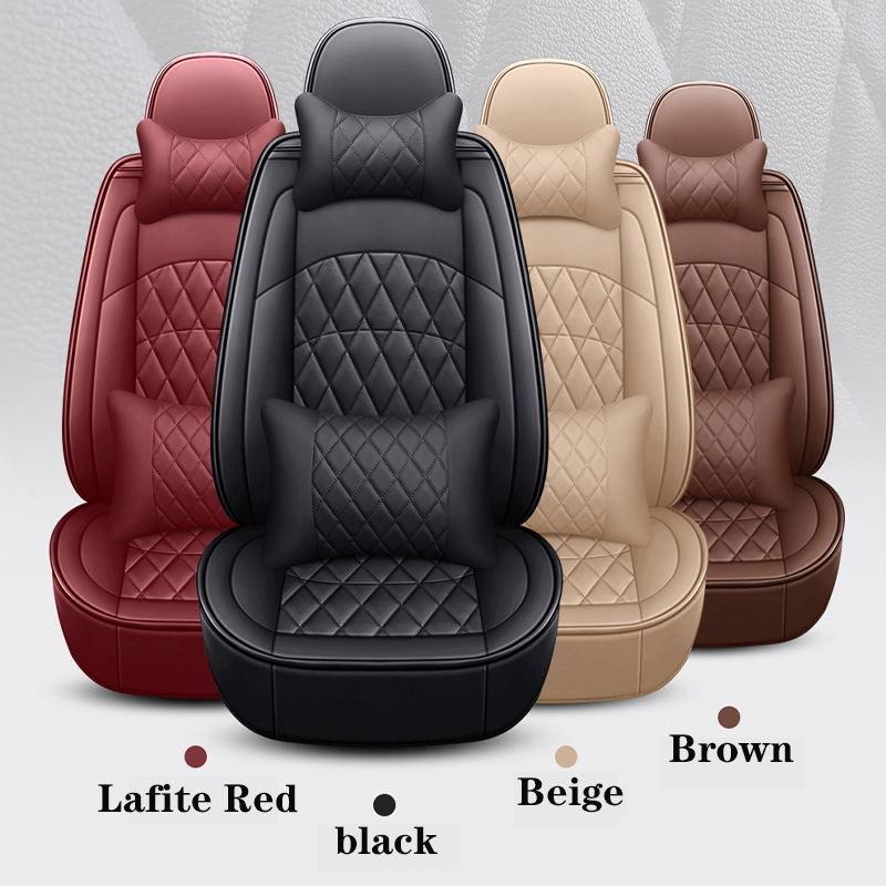 Leather Car Seat Cover For Hyundai SONATA I30 I40 SOLARIS CRETA Ix35 TUCSON GETZ Santa Fe Accent Car Accessories