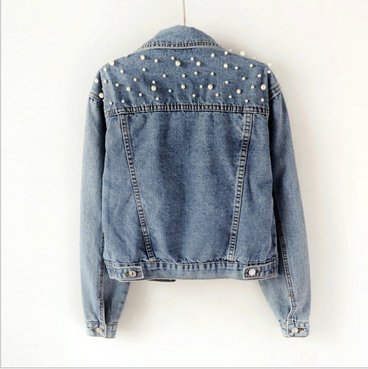 Womens Jackets PERSONALIZED Statement Denim Bridal Jacket Custom Name Pearl Detailing MRS Date Placement on Collar Bride Gift 230808