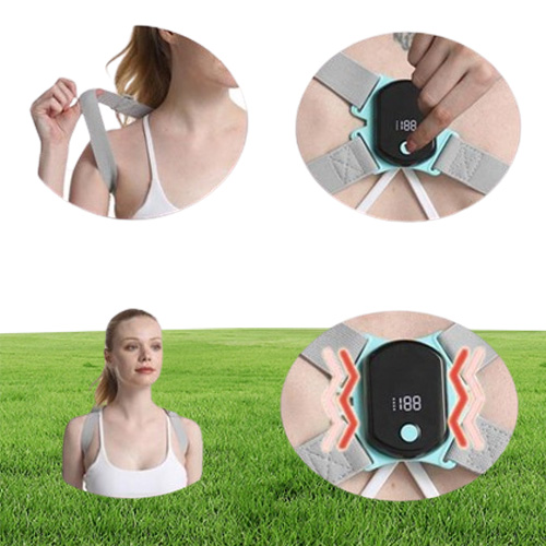 Back Support Posture Corrector Trainer With Smart Sensor Vibration Reminder Straightener Brace For Adult
