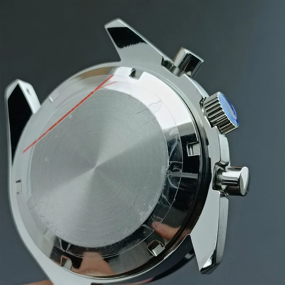 39.7mm Men's watches metal case FIT VK63 movement case watch accessories watch parts Fits 20mm strap Watch Box