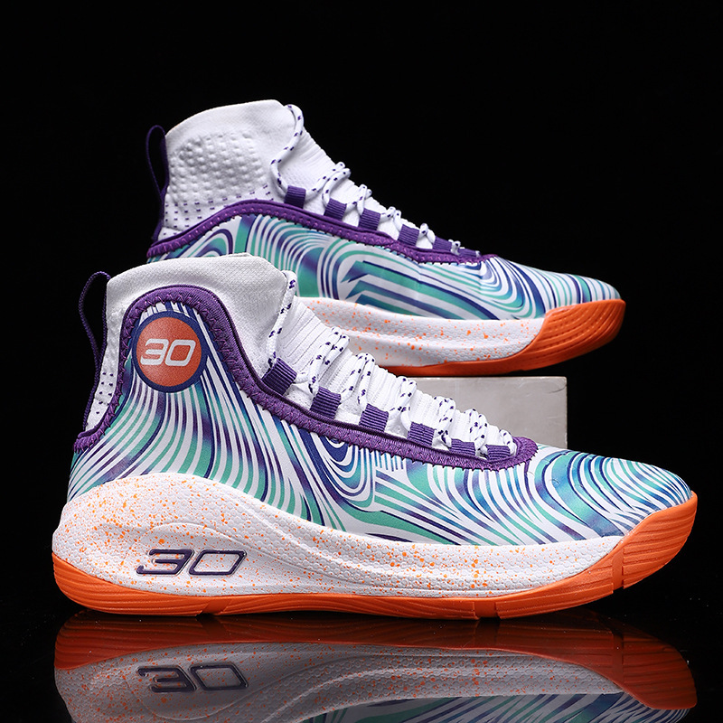 New Basketball Men's NEW hot High Top Breathable and Comfortable Sneakers Running Shoes Free shipping
