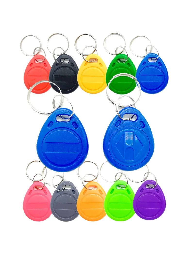 50pcs T5577 Rewritable 125KHz RFID Key Fob EM4305 Copy Writable Rewrite Duplicate RFID Tag Proximity Token Keyfobs Can Copy Card